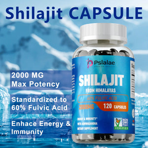 Shilajit Capsules with Fulvic Acid