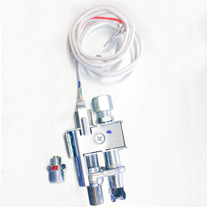 Scandia standing pilot generator assembly with lead wire and fitting for natural gas and LP sauna gas heaters